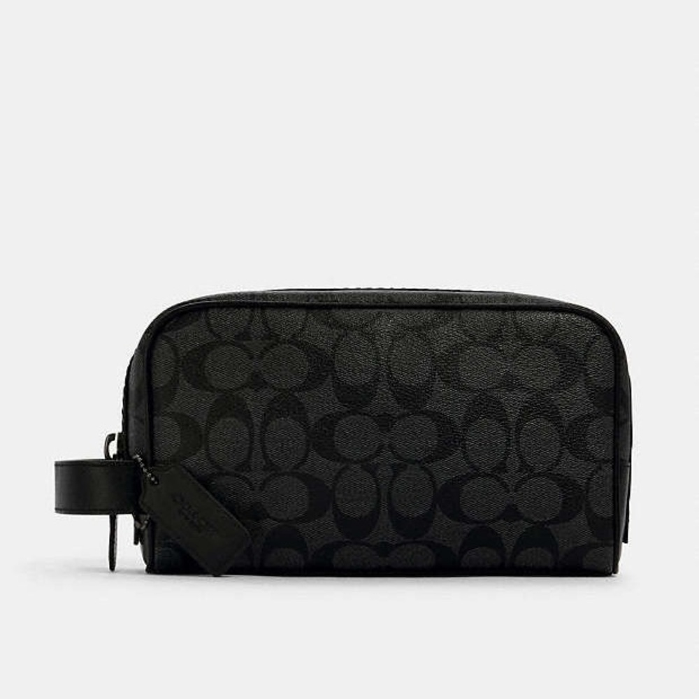 Coach - Small Travel Kit In Signature Canvas